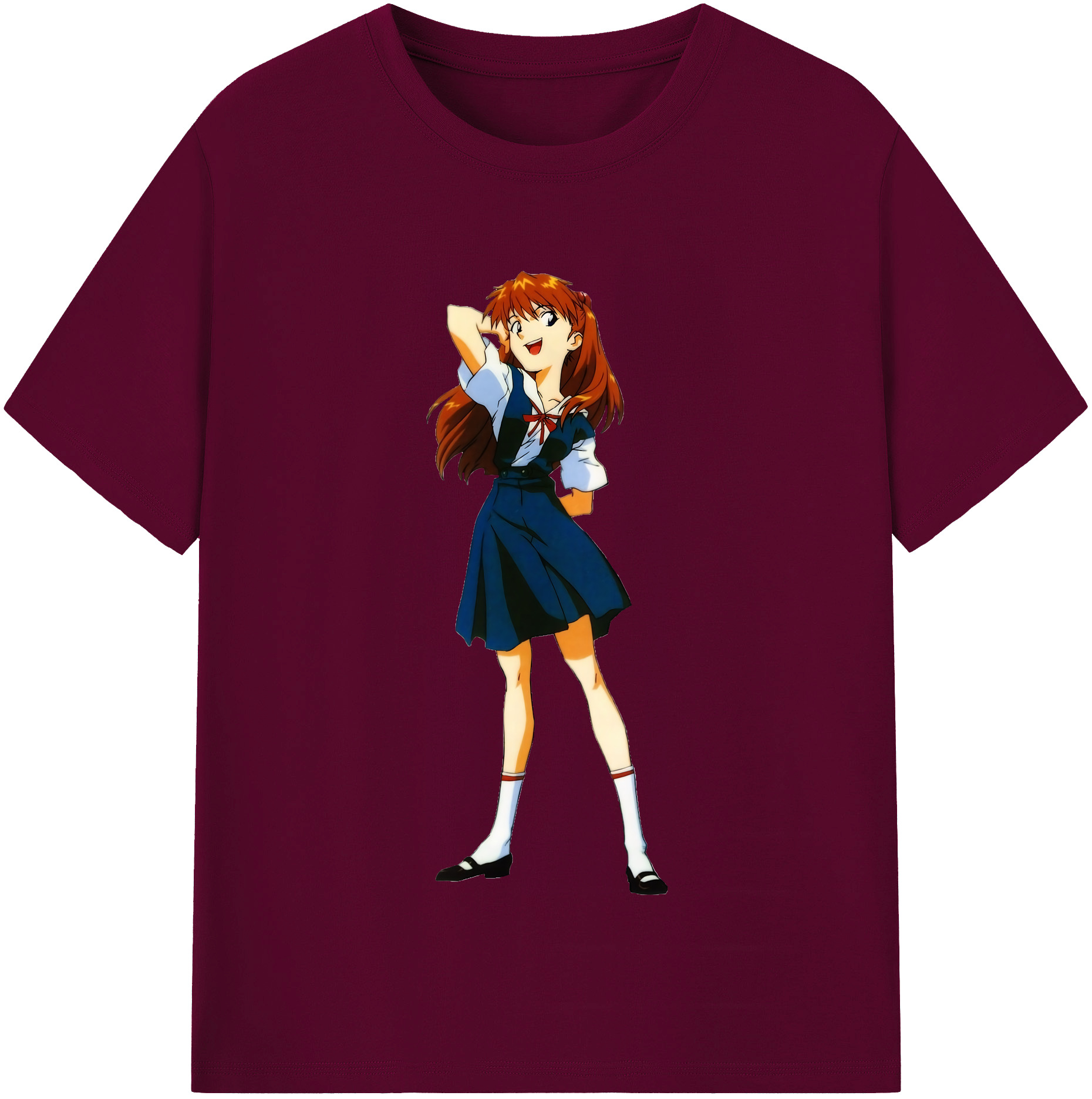（画像用） EVA 新世紀エヴァンゲリオン レディースカジュアルプリントTシャツ（綿100％）